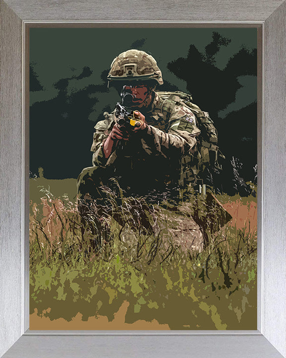 Royal Marines Commando training artwork Print - Canvas - Framed Print - Hampshire Prints