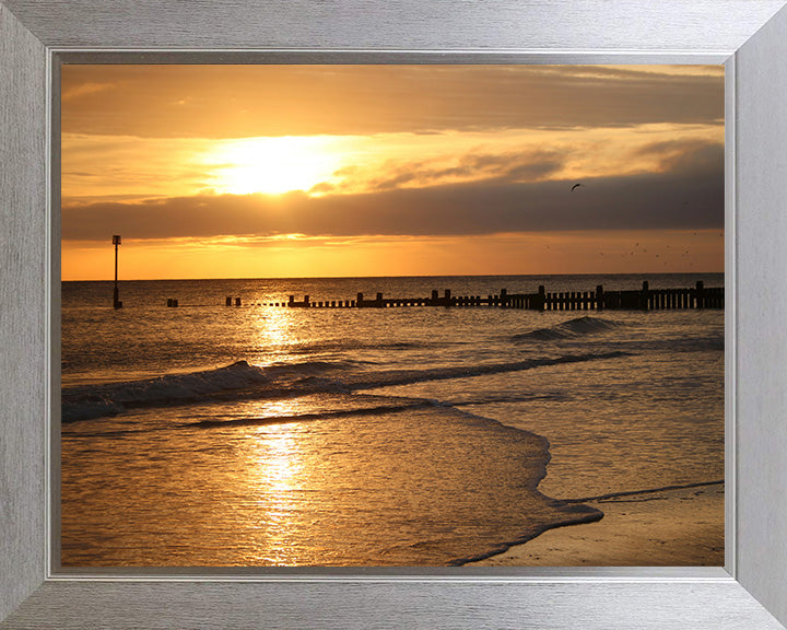 Overstrand Beach Norfolk at sunset Photo Print - Canvas - Framed Photo Print - Hampshire Prints