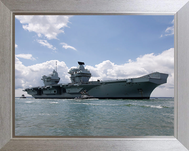 HMS Prince of Wales R09 Royal Navy Queen Elizabeth Class Aircraft Carrier Photo Print or Framed Print - Hampshire Prints