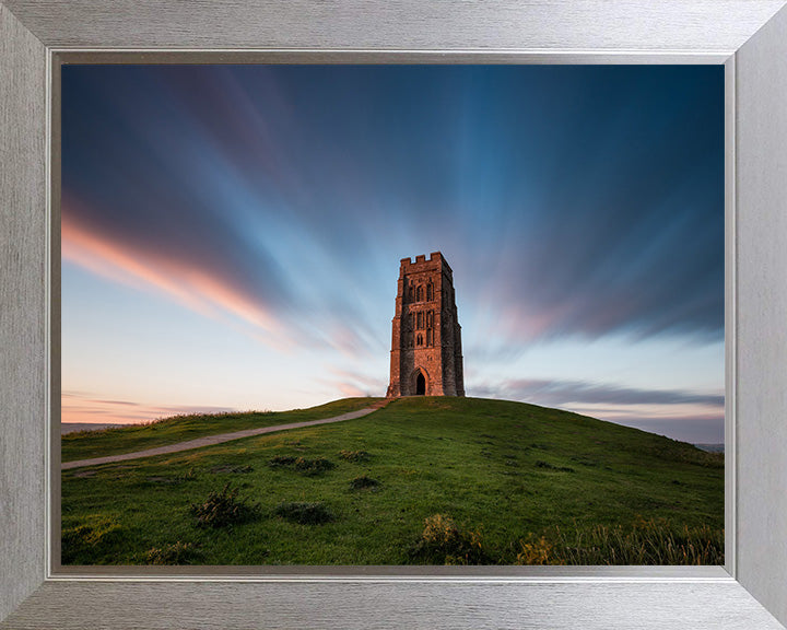 Glastonbury Tor Somerset at sunset Photo Print - Canvas - Framed Photo Print - Hampshire Prints