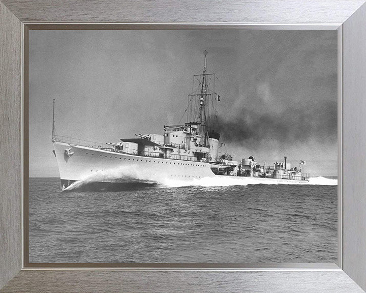 HMS Kelly F01 Royal Navy K class destroyer Photo Print or Framed Print - Hampshire Prints