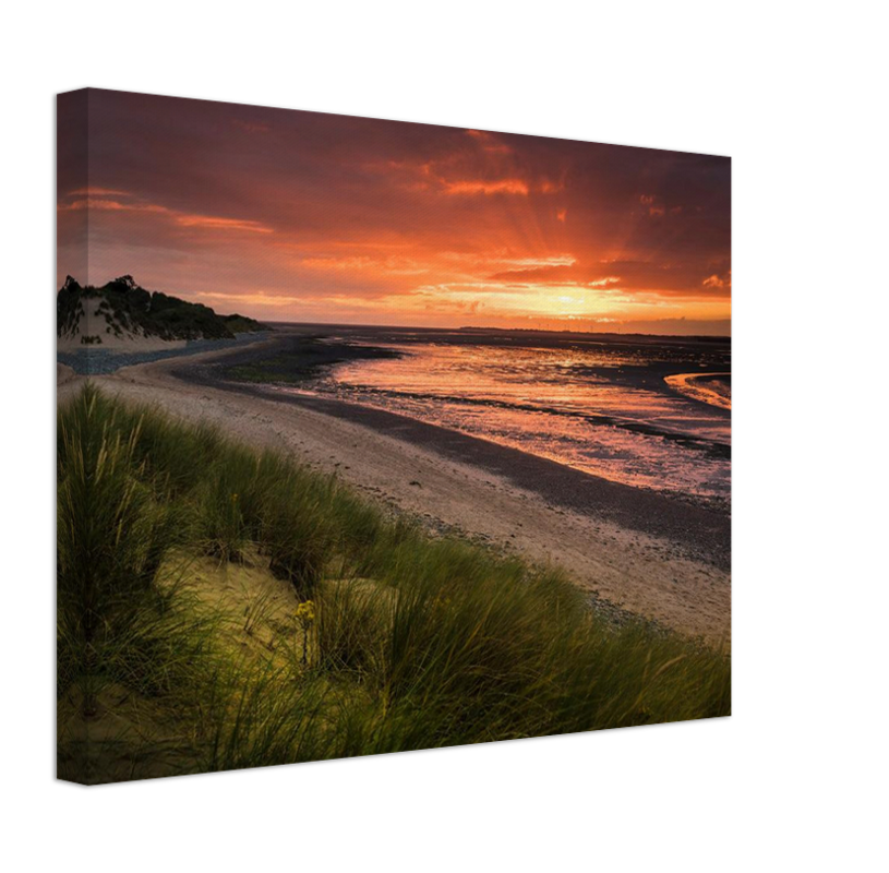 Roanhead Beach Cumbria at sunset Photo Print - Canvas - Framed Photo Print - Hampshire Prints