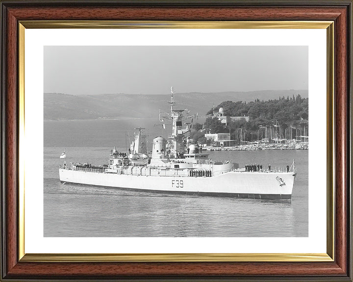 HMS Naiad F39 Royal Navy Leander class frigate Photo Print or Framed Photo Print - Hampshire Prints