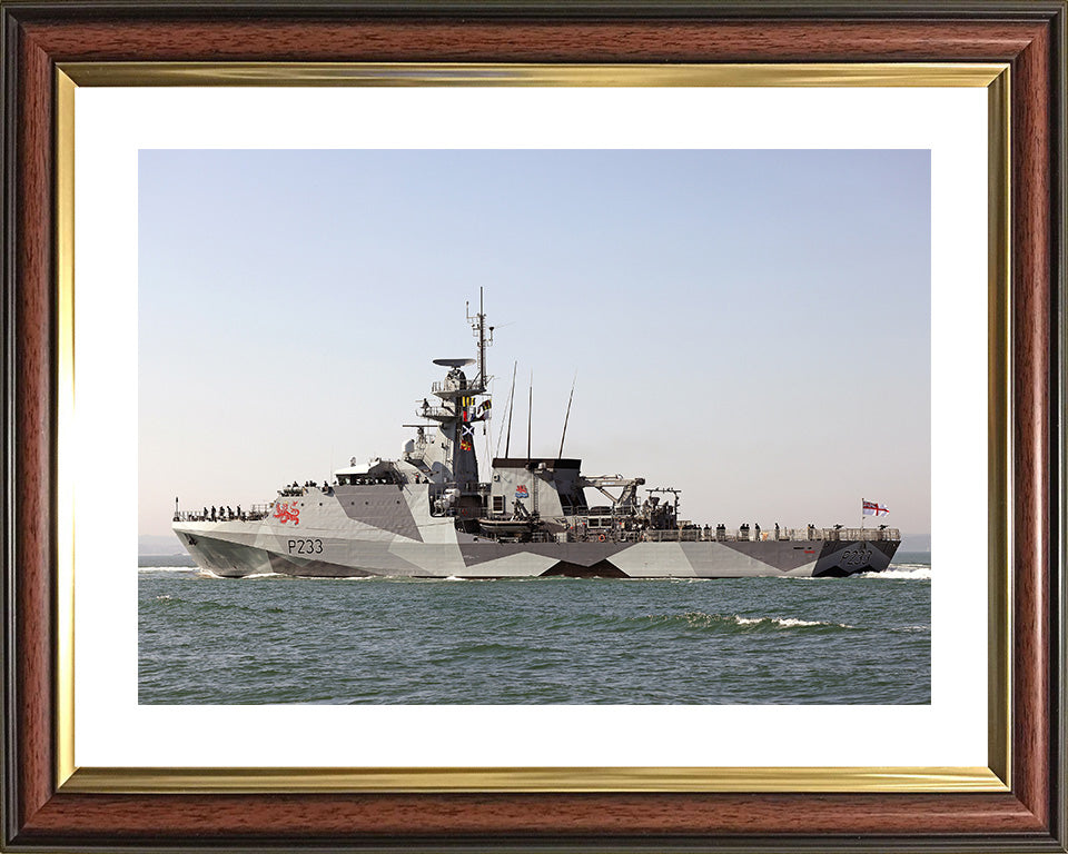 HMS Tamar P233 Royal Navy River class offshore patrol vessel Photo Print or Framed Print - Hampshire Prints