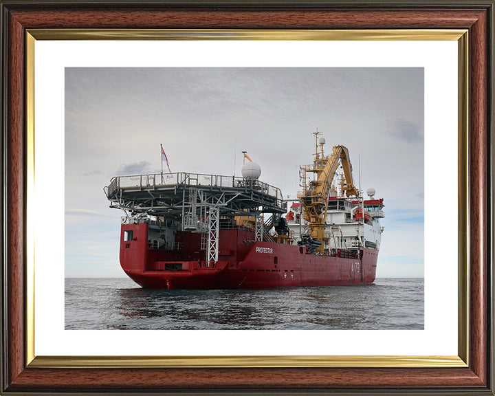 HMS Protector A173 Royal Navy Ice patrol ship Photo Print or Framed Print - Hampshire Prints