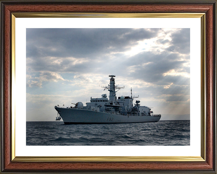 HMS Somerset F82 Royal Navy type 23 Frigate Photo Print or Framed Print - Hampshire Prints