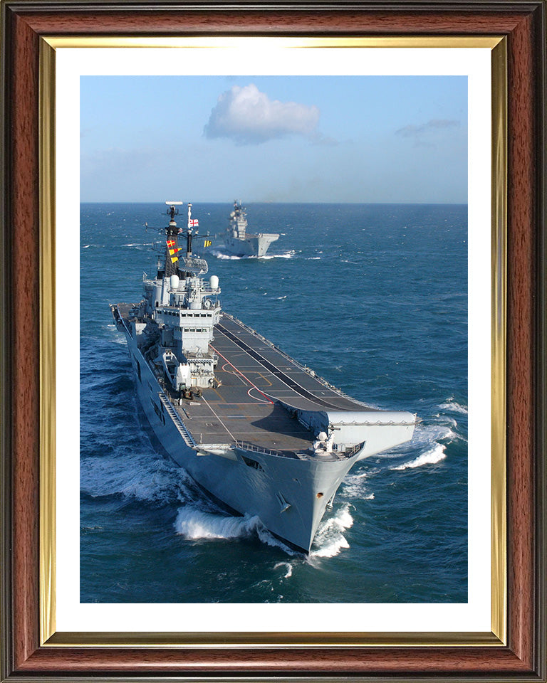 HMS Invincible R05 Royal Navy Invincible Class aircraft carrier Photo Print or Framed Print - Hampshire Prints