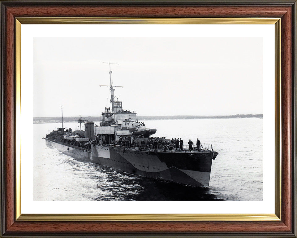 HMS Malcolm D19 Royal Navy Admiral class destroyer Photo Print or Framed Print - Hampshire Prints