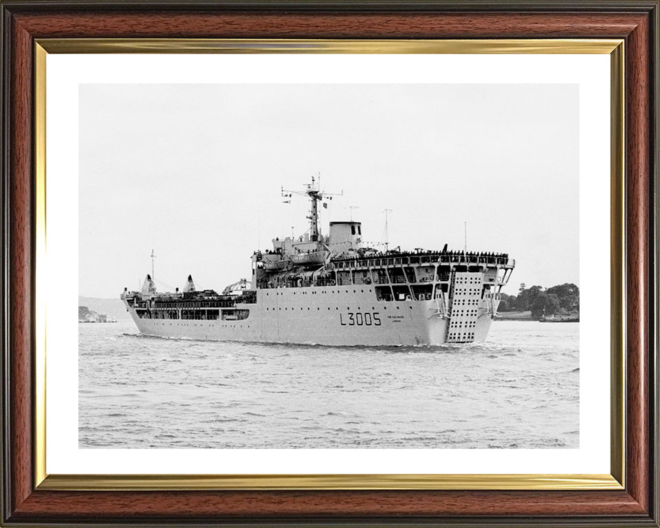 RFA Sir Galahad L3005 Royal Fleet Auxiliary Round Table class ship Photo Print or Framed Print - Hampshire Prints