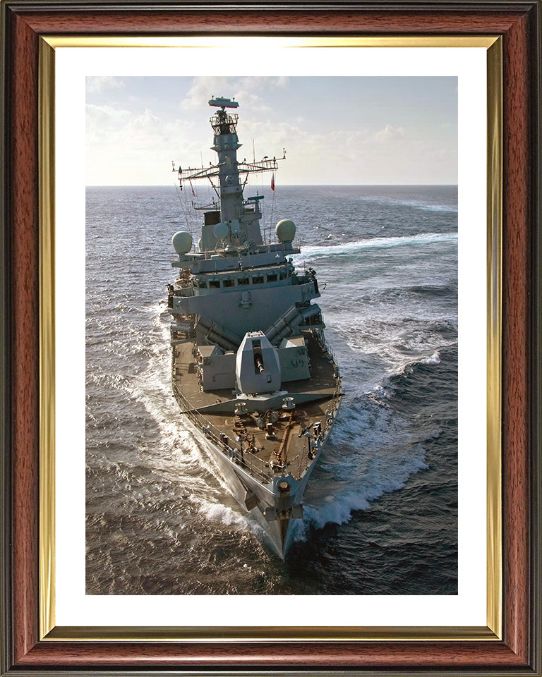 HMS Monmouth F235 Royal Navy type 23 Frigate Photo Print or Framed Print - Hampshire Prints