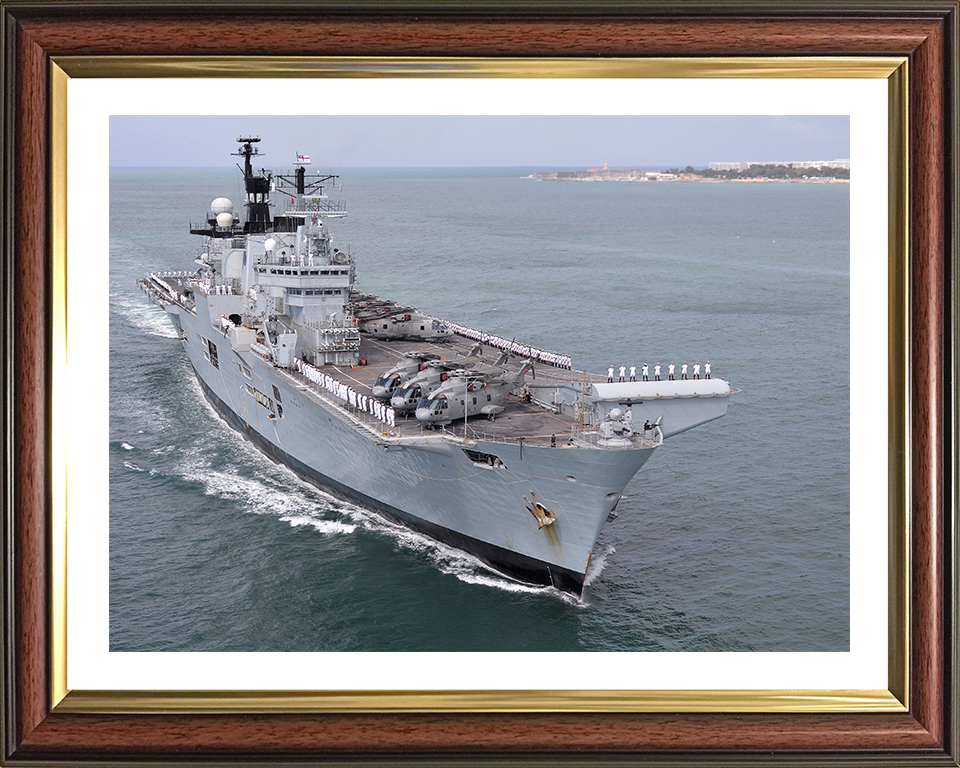 HMS Illustrious R06 Royal Navy Invincible class Aircraft Carrier Photo Print or Framed Print - Hampshire Prints