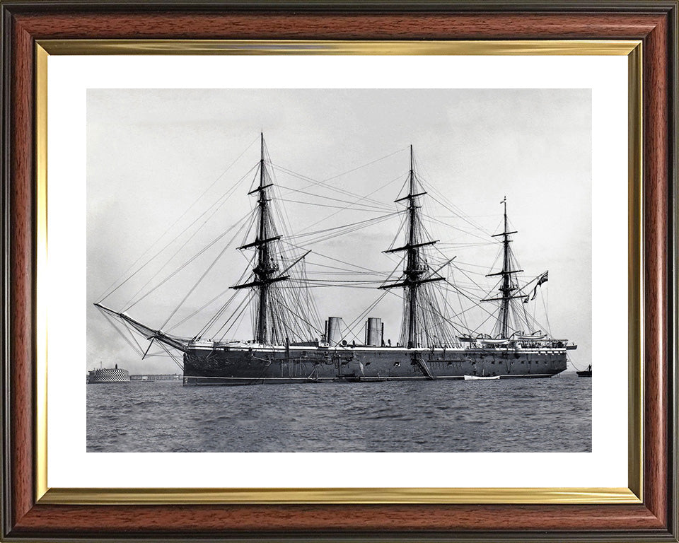 HMS Raleigh 1873 Royal Navy unarmed Frigate Photo Print or Framed Print - Hampshire Prints