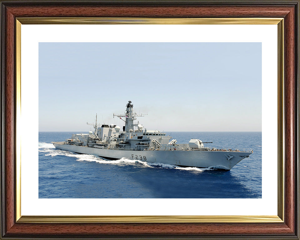 HMS Northumberland F238 Royal Navy type 23 Frigate Photo Print or Framed Print - Hampshire Prints