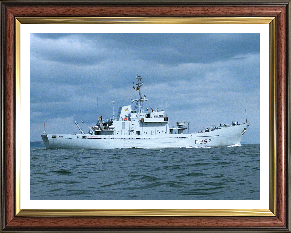 HMS Guernsey P297 Royal Navy Island class Patrol Vessel Photo Print or Framed Photo Print - Hampshire Prints