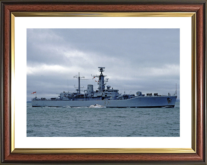 HMS Scylla F71 Royal Navy Leander Class Frigate Photo Print or Framed Print - Hampshire Prints