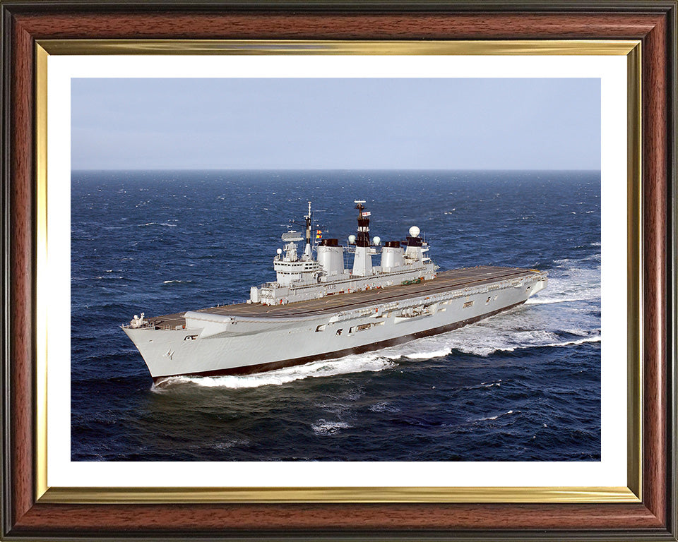 HMS Illustrious R06 Royal Navy Invincible Class aircraft carrier Photo Print or Framed Print - Hampshire Prints