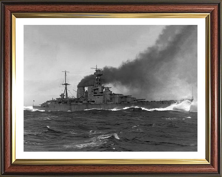 HMS Hood (51) Royal Navy Admiral class battlecruiser Photo Print or Framed Print - Hampshire Prints