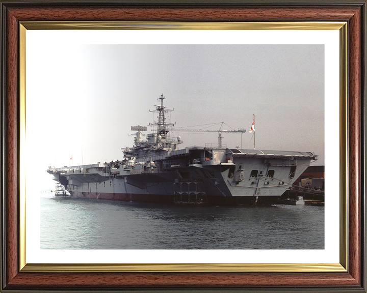 HMS Hermes R12 Royal Navy Centaur class Aircraft carrier Photo Print or Framed Print - Hampshire Prints