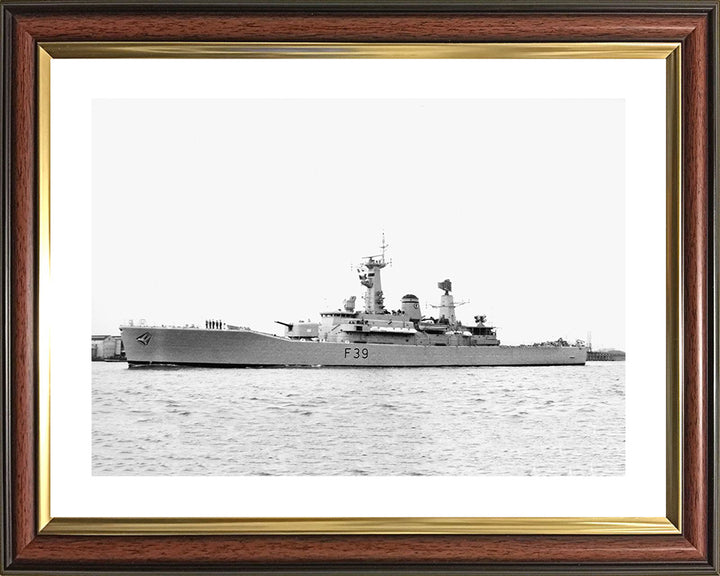 HMS Naiad F39 Royal Navy Leander class frigate Photo Print or Framed Photo Print - Hampshire Prints