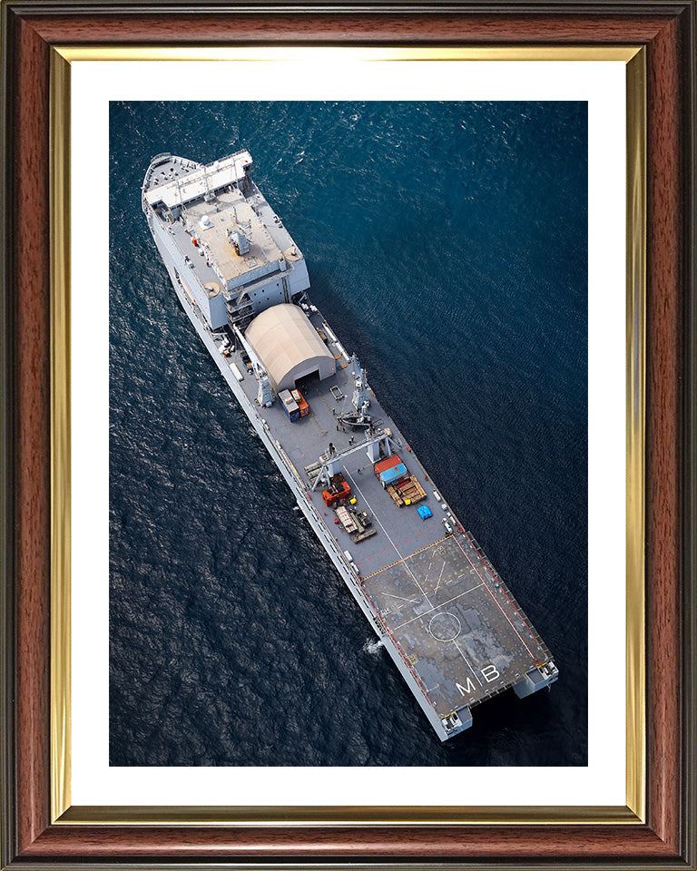 RFA Mounts Bay L3008 Royal Fleet Auxiliary Bay class auxiliary dock landing ship Photo Print or Framed Print - Hampshire Prints