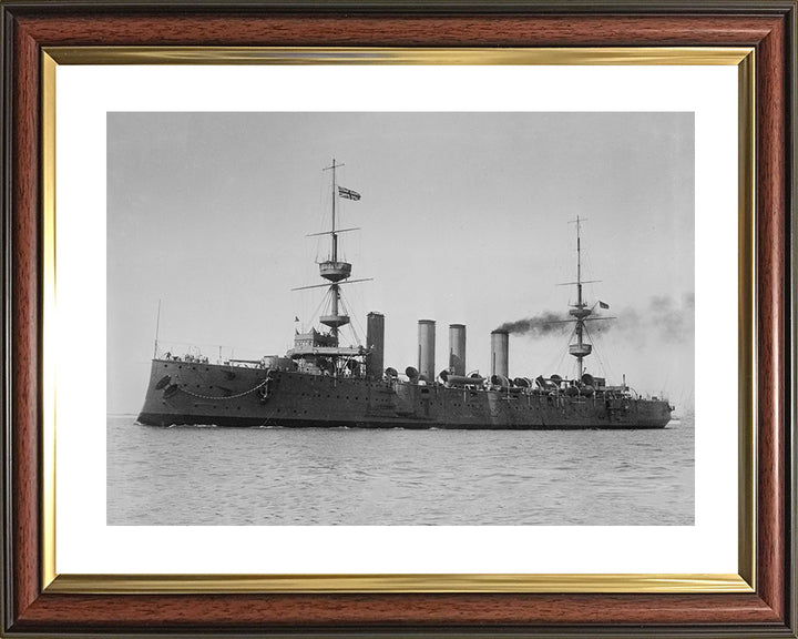 HMS Terrible (1895) Royal Navy Powerful class protected cruiser Photo Print or Framed Print - Hampshire Prints