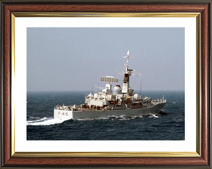 HMS Minerva F45 Royal Navy Leander class Frigate Photo Print or Framed Print - Hampshire Prints