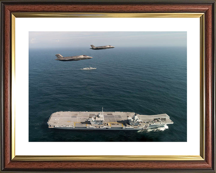 HMS Queen Elizabeth R08 Royal Navy Queen Elizabeth Class Aircraft Carrier Photo Print or Framed Print - Hampshire Prints