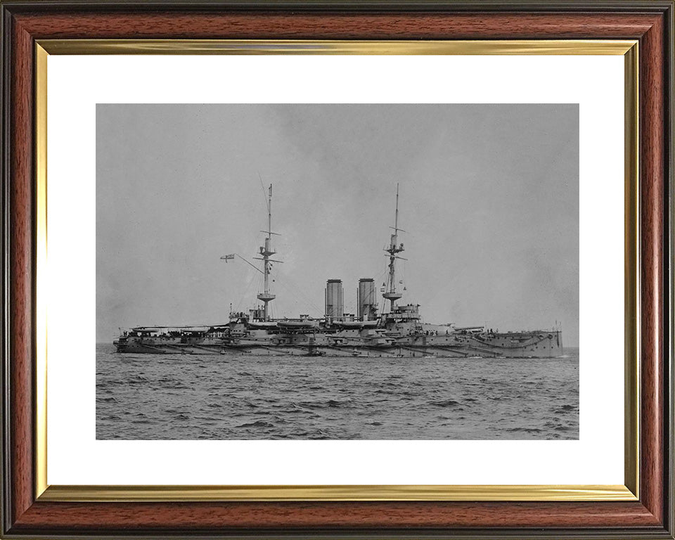 HMS Russell (1901) Royal Navy pre dreadnought Battleship Photo Print or Framed Print - Hampshire Prints