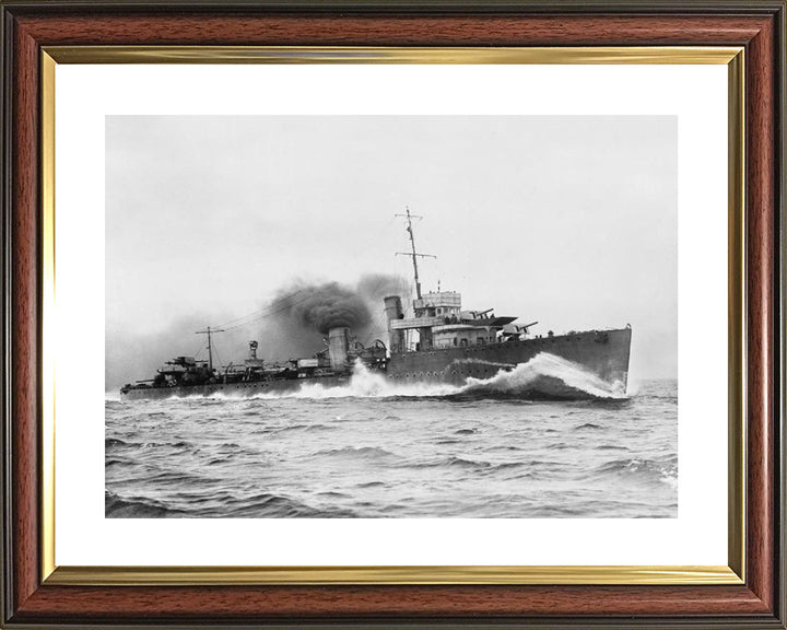 HMS Vimiera (1917) Royal Navy V class destroyer Photo Print or Framed Print - Hampshire Prints