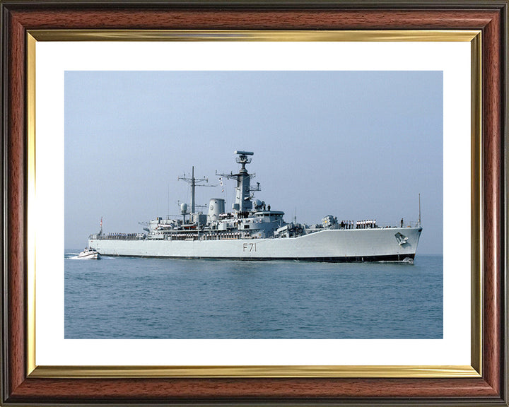 HMS Scylla F71 Royal Navy Leander Class Frigate Photo Print or Framed Print - Hampshire Prints