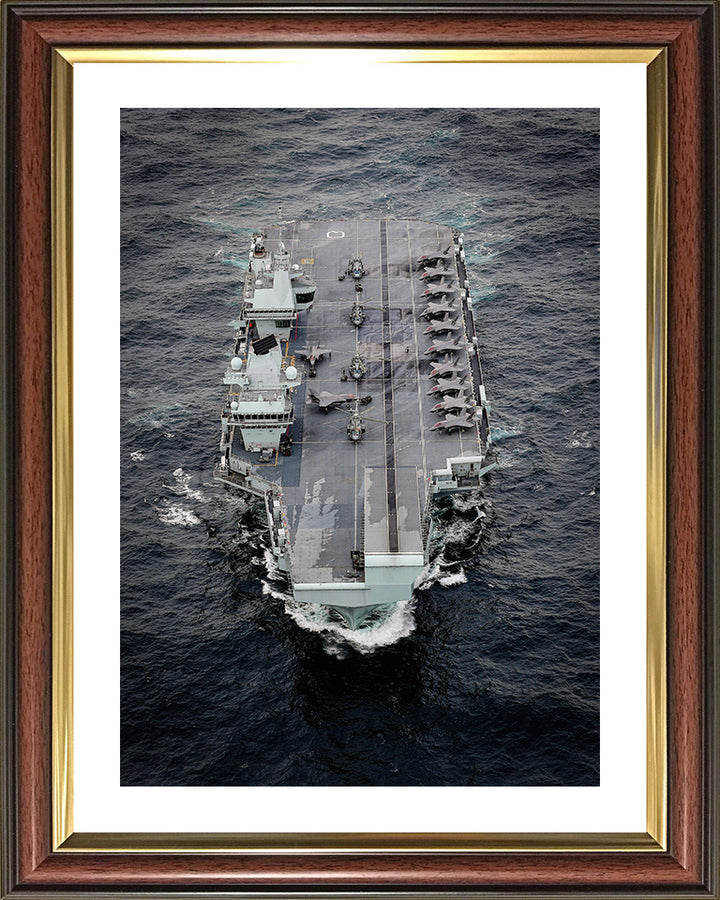 HMS Queen Elizabeth R08 Royal Navy Queen Elizabeth Class Aircraft Carrier Photo Print or Framed Print - Hampshire Prints