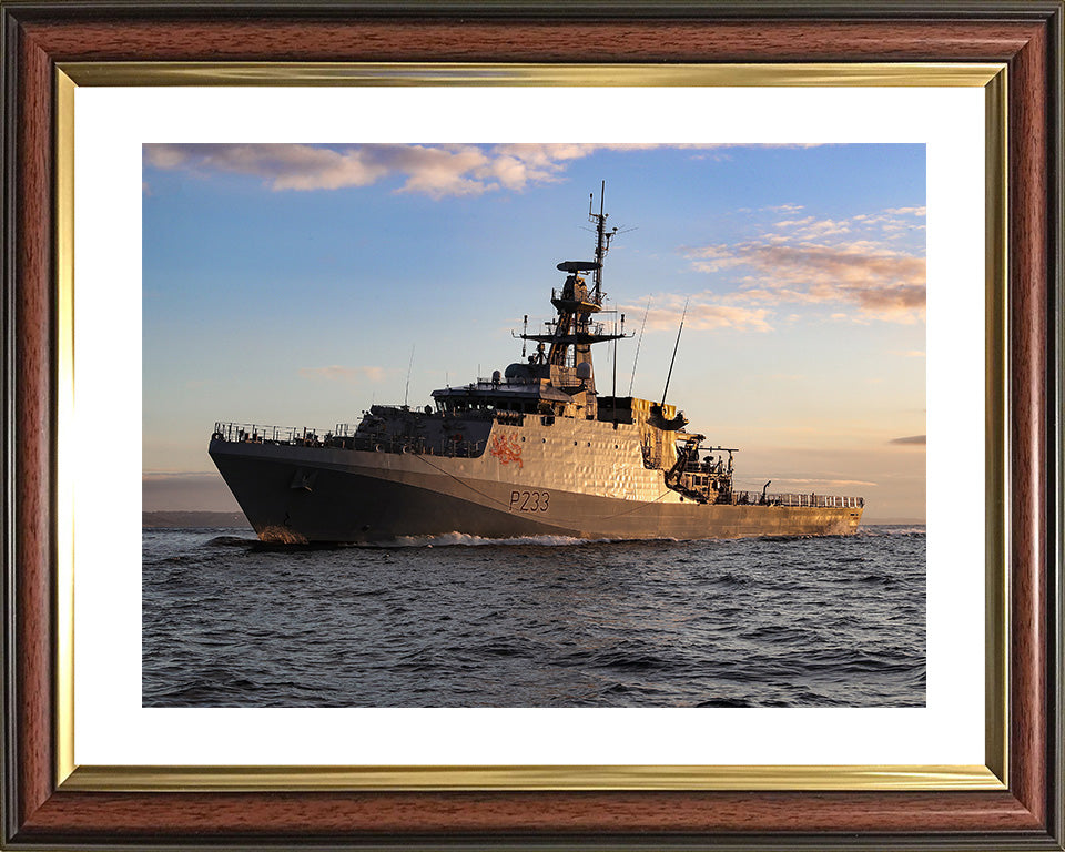 HMS Tamar P233 Royal Navy River class offshore patrol vessel Photo Print or Framed Print - Hampshire Prints