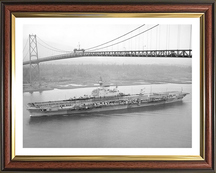 HMS Implacable R86 Royal Navy Implacable Class Aircraft Carrier Photo Print or Framed Print - Hampshire Prints