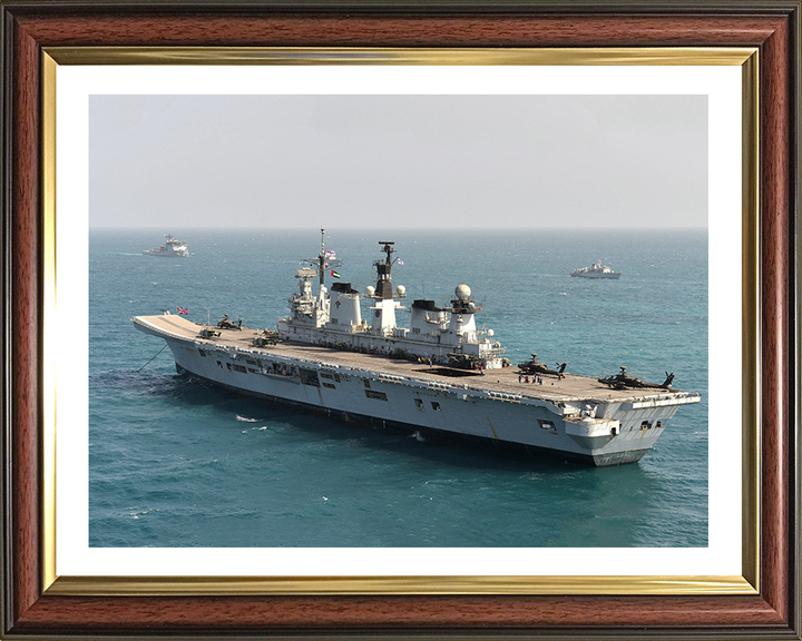 HMS Illustrious R06 Royal Navy Invincible class Aircraft Carrier Photo Print or Framed Print - Hampshire Prints