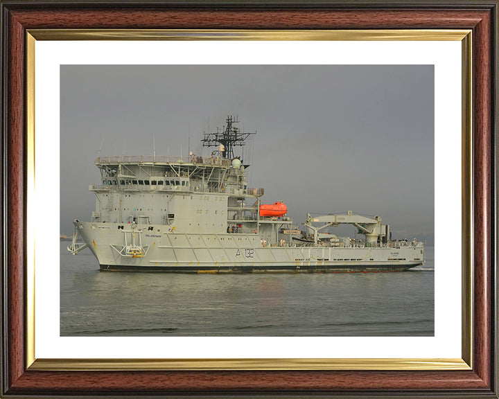 RFA Diligence A132 Royal Fleet Auxiliary forward repair ship Photo Print or Framed Print - Hampshire Prints