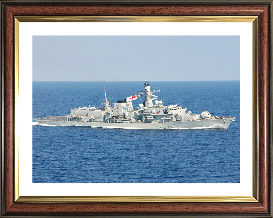 HMS Marlborough F233 Royal Navy type 23 Frigate Photo Print or Framed Print - Hampshire Prints