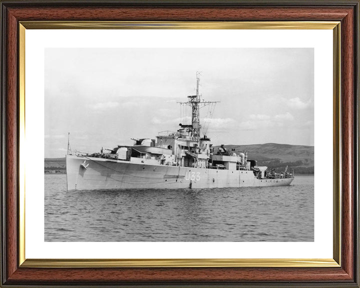 HMS Opossum U33 Royal Navy Black Swan Class sloop Photo Print or Framed Print - Hampshire Prints