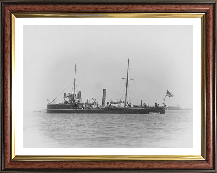 HMS Karrakatta (1889) Royal Navy Sharpshooter class torpedo gunboat Photo Print or Framed Print - Hampshire Prints