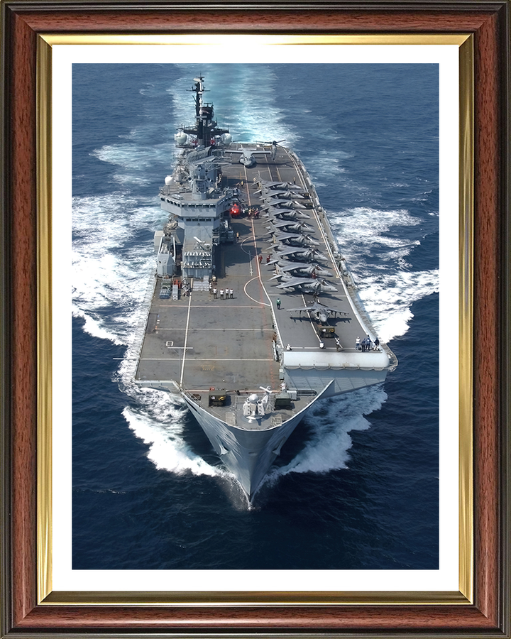 HMS Illustrious R06 Royal Navy Invincible class Aircraft Carrier Photo Print or Framed Print - Hampshire Prints