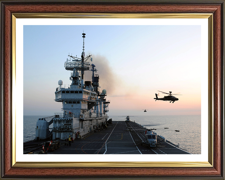 HMS Illustrious R06 Royal Navy Invincible class Aircraft Carrier Photo Print or Framed Print - Hampshire Prints