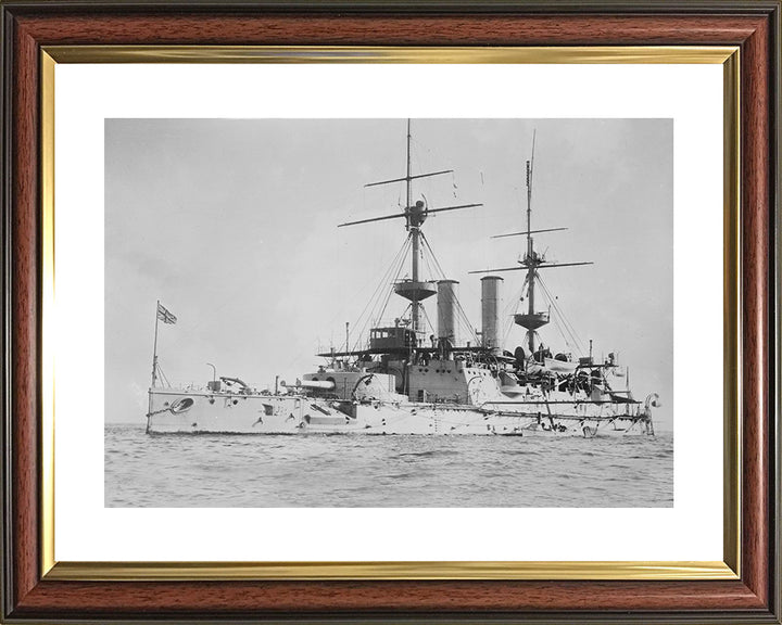 HMS Hood (1859) Royal Navy cruiser Photo Print or Framed Photo Print - Hampshire Prints