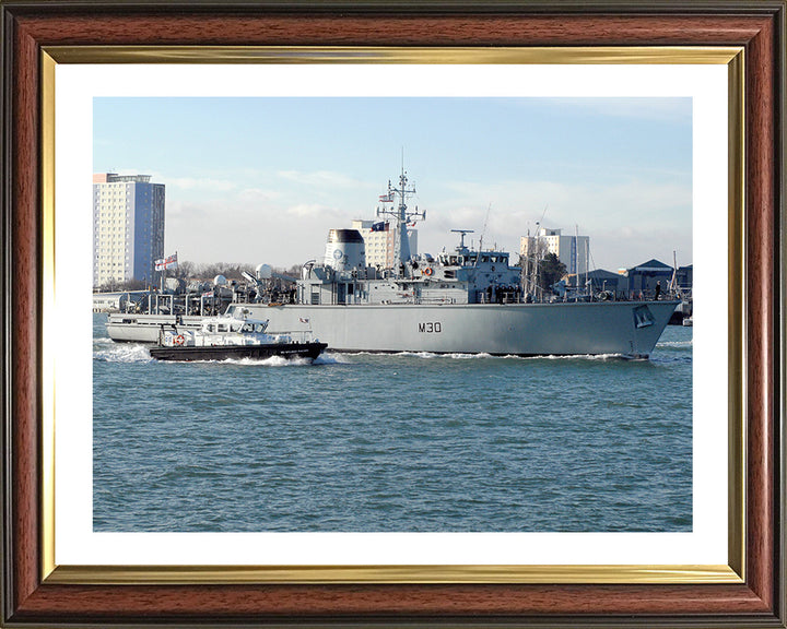 HMS Ledbury M30 Royal Navy Hunt class minehunter Photo Print or Framed Print - Hampshire Prints