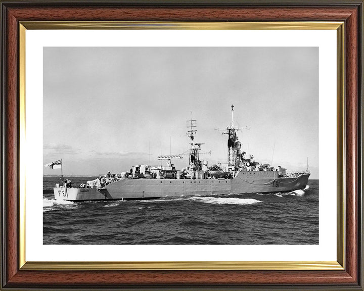 HMS Llandaff F61 Royal Navy Salisbury class Frigate Photo Print or Framed Print - Hampshire Prints