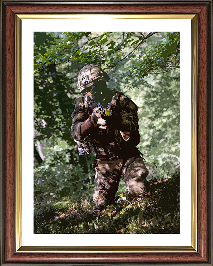 Royal Marines Commando training artwork Print - Canvas - Framed Print - Hampshire Prints