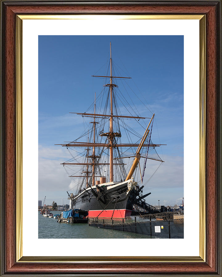 HMS Warrior 1860 | Photo Print | Framed Print | Poster | Steam-powered Armoured Frigate | Royal Navy - Hampshire Prints