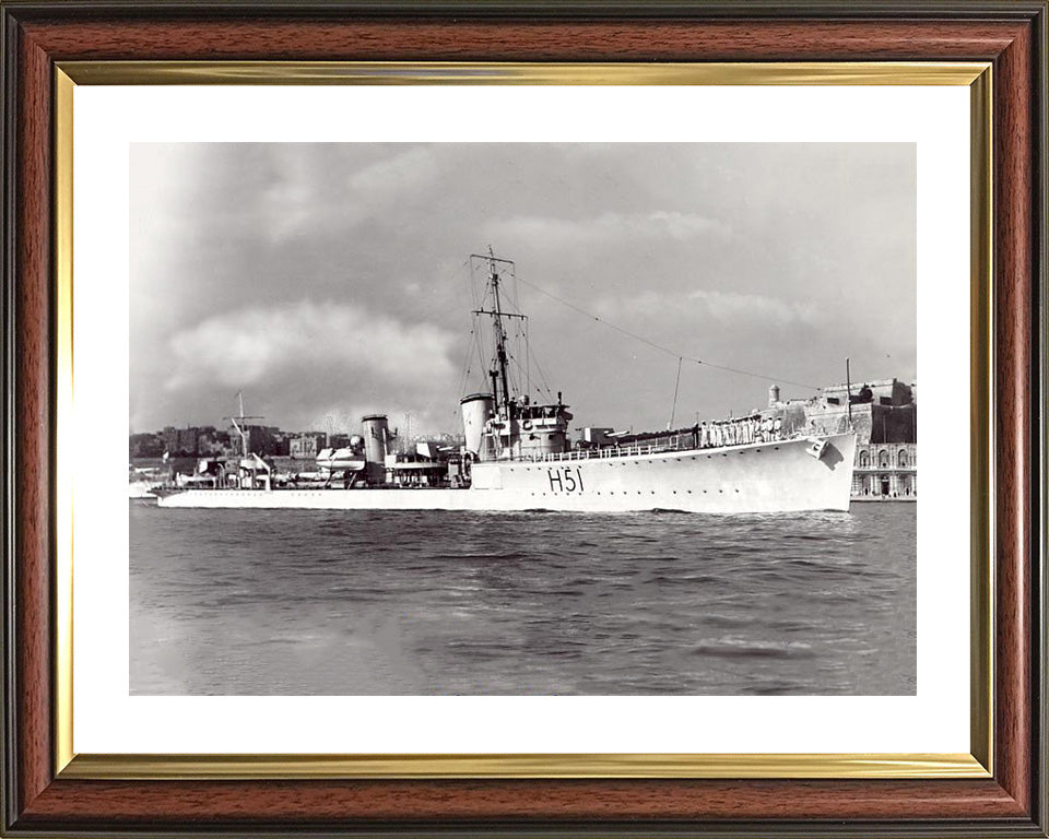 HMS Scout H51 Royal Navy S class destroyer Photo Print or Framed Print - Hampshire Prints