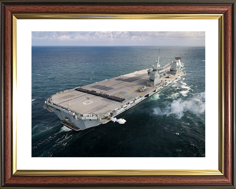 HMS Queen Elizabeth R08 Royal Navy Queen Elizabeth Class Aircraft Carrier Photo Print or Framed Print - Hampshire Prints