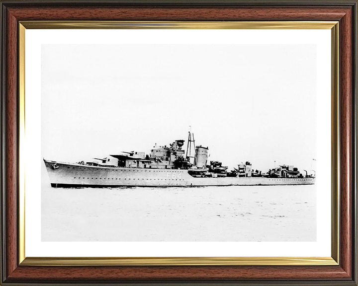 HMS Kingston F64 Royal Navy K class destroyer Photo Print or Framed Print - Hampshire Prints