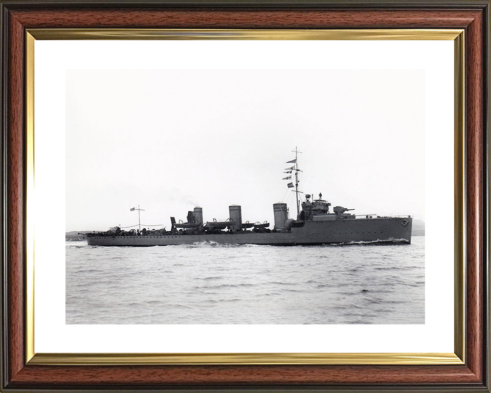 HMS Scourge 1910 Royal Navy Beagle class destroyer Photo Print or Framed Print - Hampshire Prints