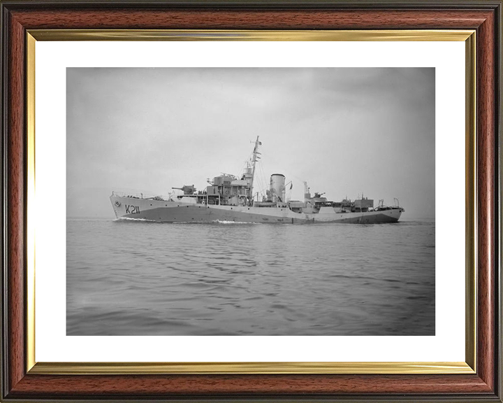 HMS Snowflake K211 Royal Navy Flower class corvette Photo Print or Framed Print - Hampshire Prints